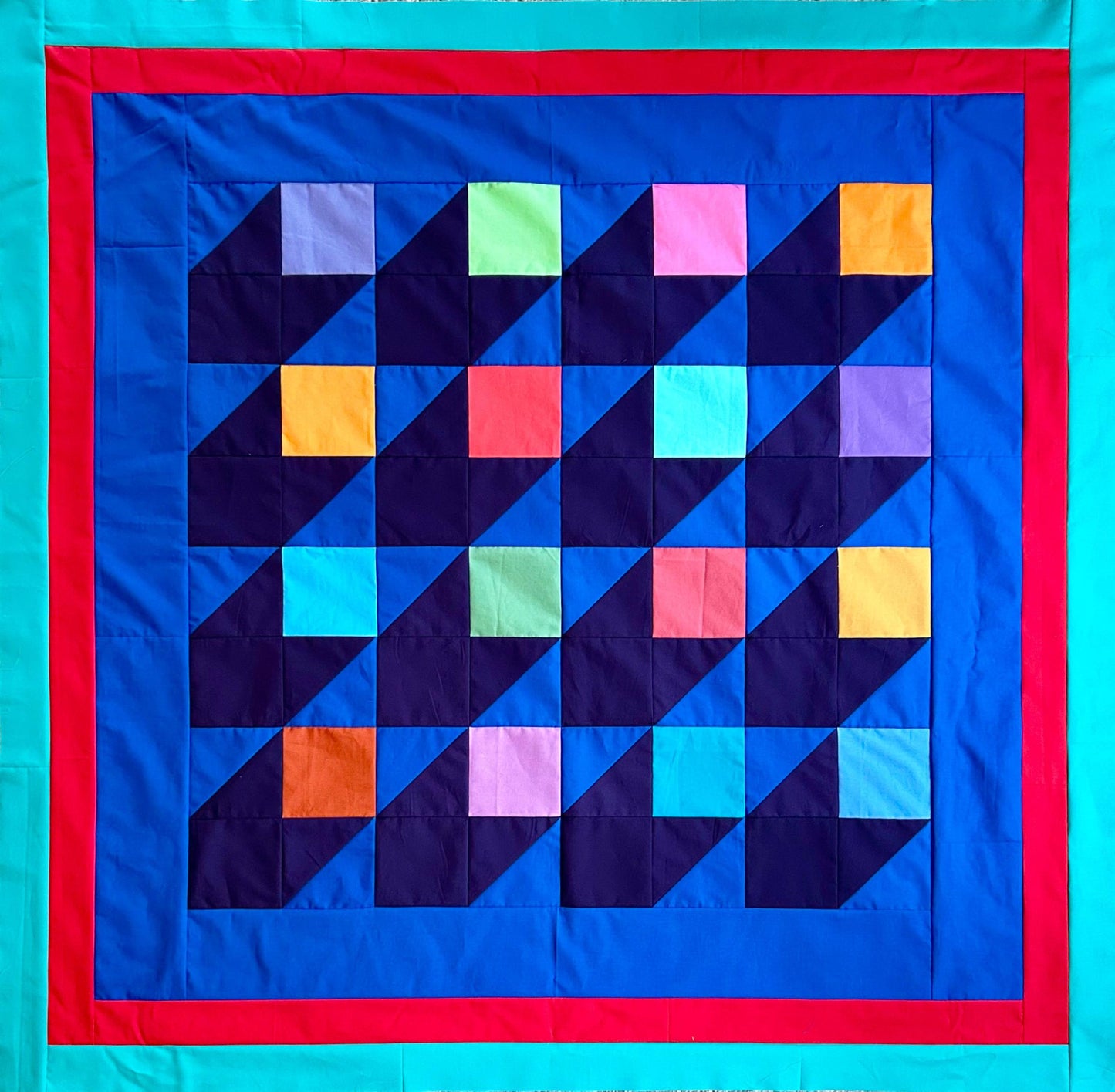 gather here classes-Squares and Shadows Quilt Top - 3 sessions-class-gather here online