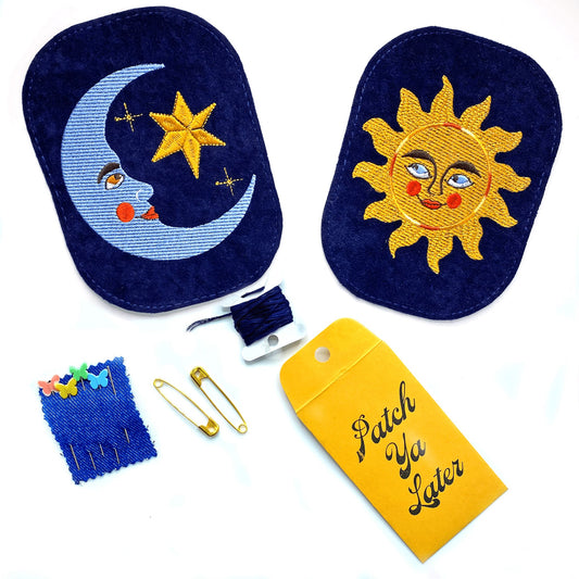 Patch Ya Later-Sun & Moon Elbow Patch Set-accessory-gather here online