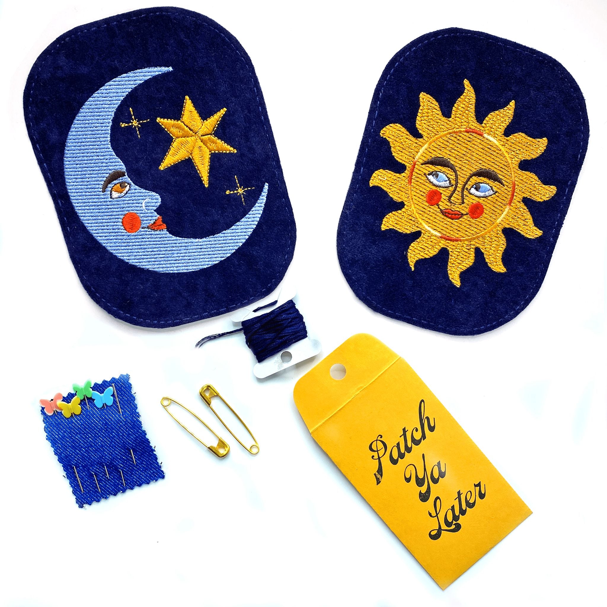 Patch Ya Later-Sun & Moon Elbow Patch Set-accessory-gather here online
