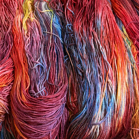 Wild Violet Fibers-Wild Violet Fibers Merino Sock - Sunset Over Cambridge St.-yarn-gather here online