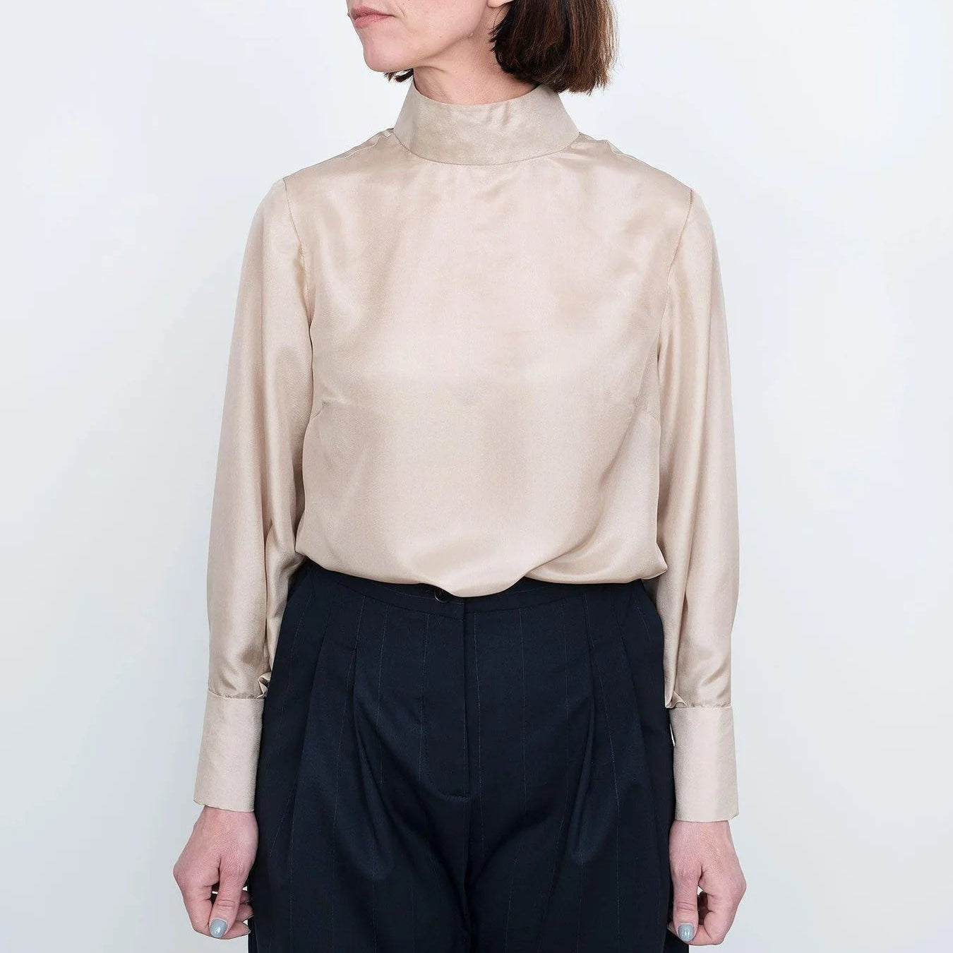 Assembly Line-Tie Bow Blouse Pattern-sewing pattern-gather here online