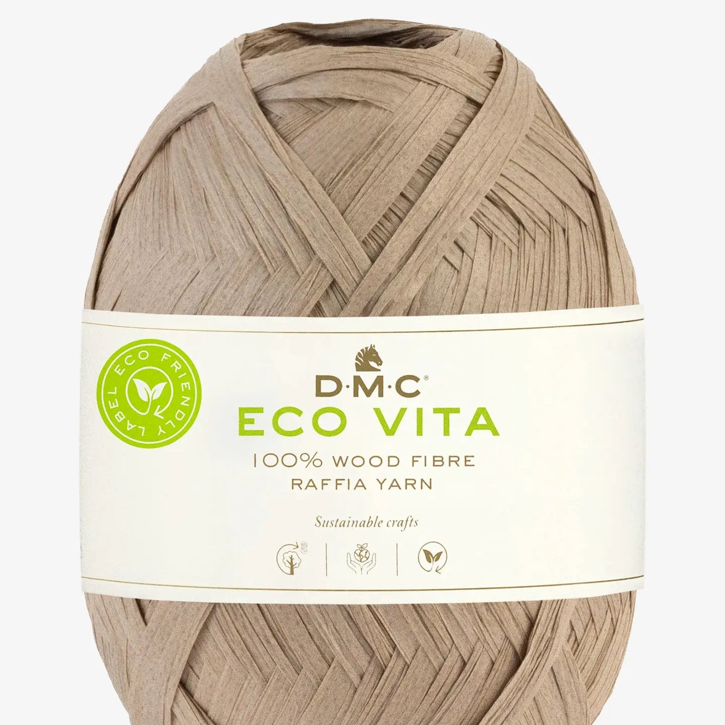 DMC-Eco Vita Raffia-yarn-003 Brown-gather here online