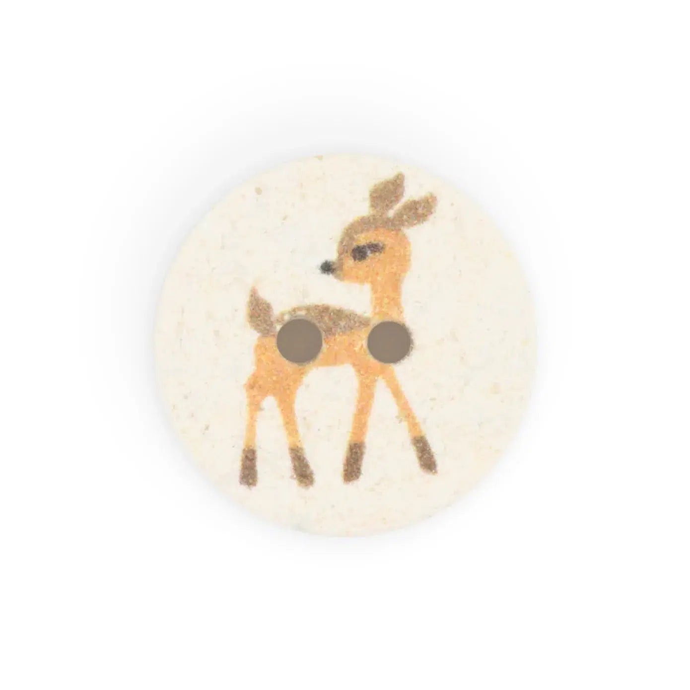 Dritz-15mm Recycled Cotton Button - Deer-button-gather here online