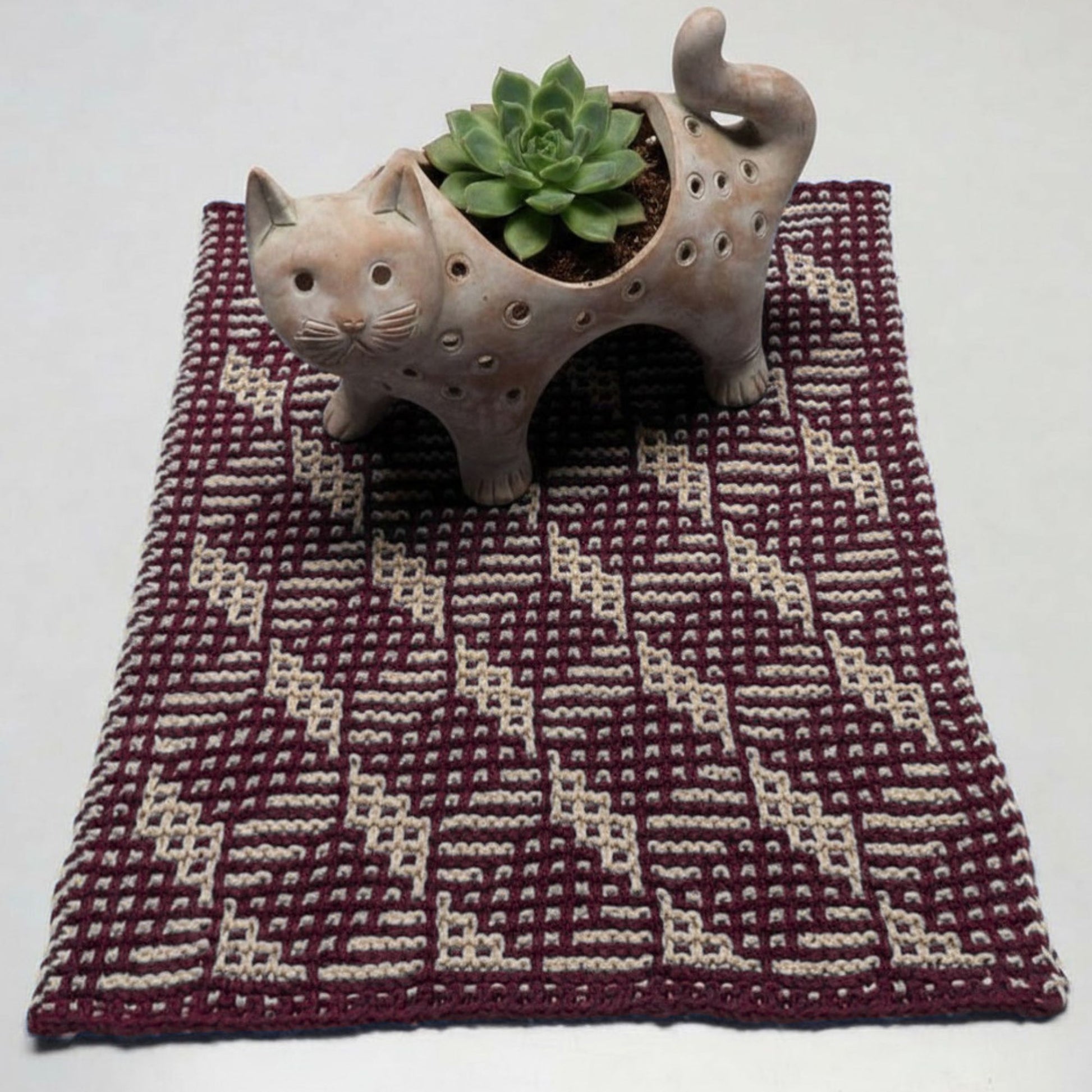 gather here classes-Tumbling Blocks Knit Towel - 2 sessions-class-gather here online