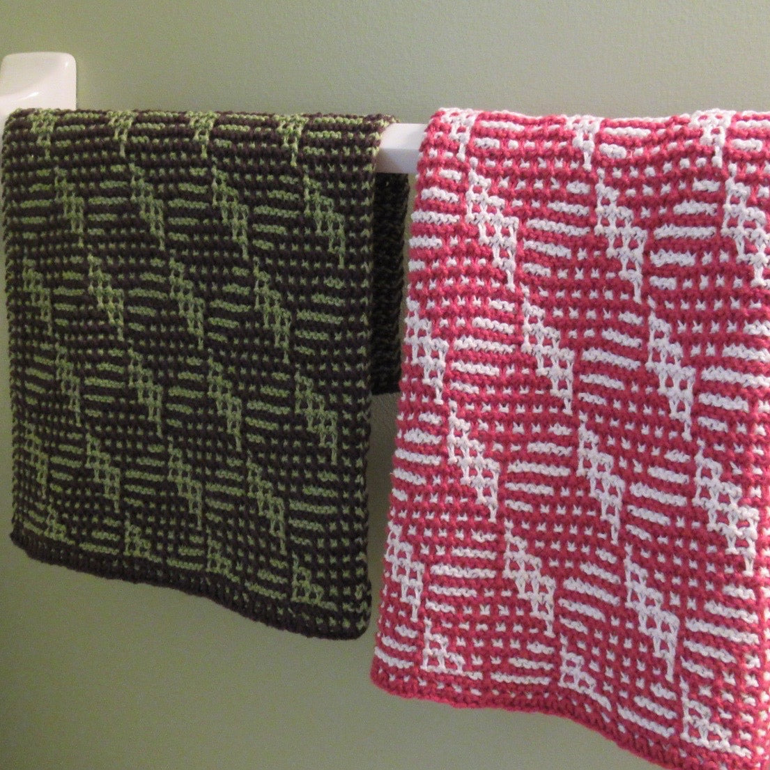 gather here classes-Tumbling Blocks Knit Towel - 2 sessions-class-gather here online