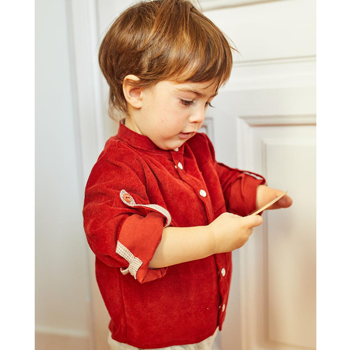 Ikatee-Paris Shirt Pattern-sewing pattern - kids-6 months - 4 years-gather here online