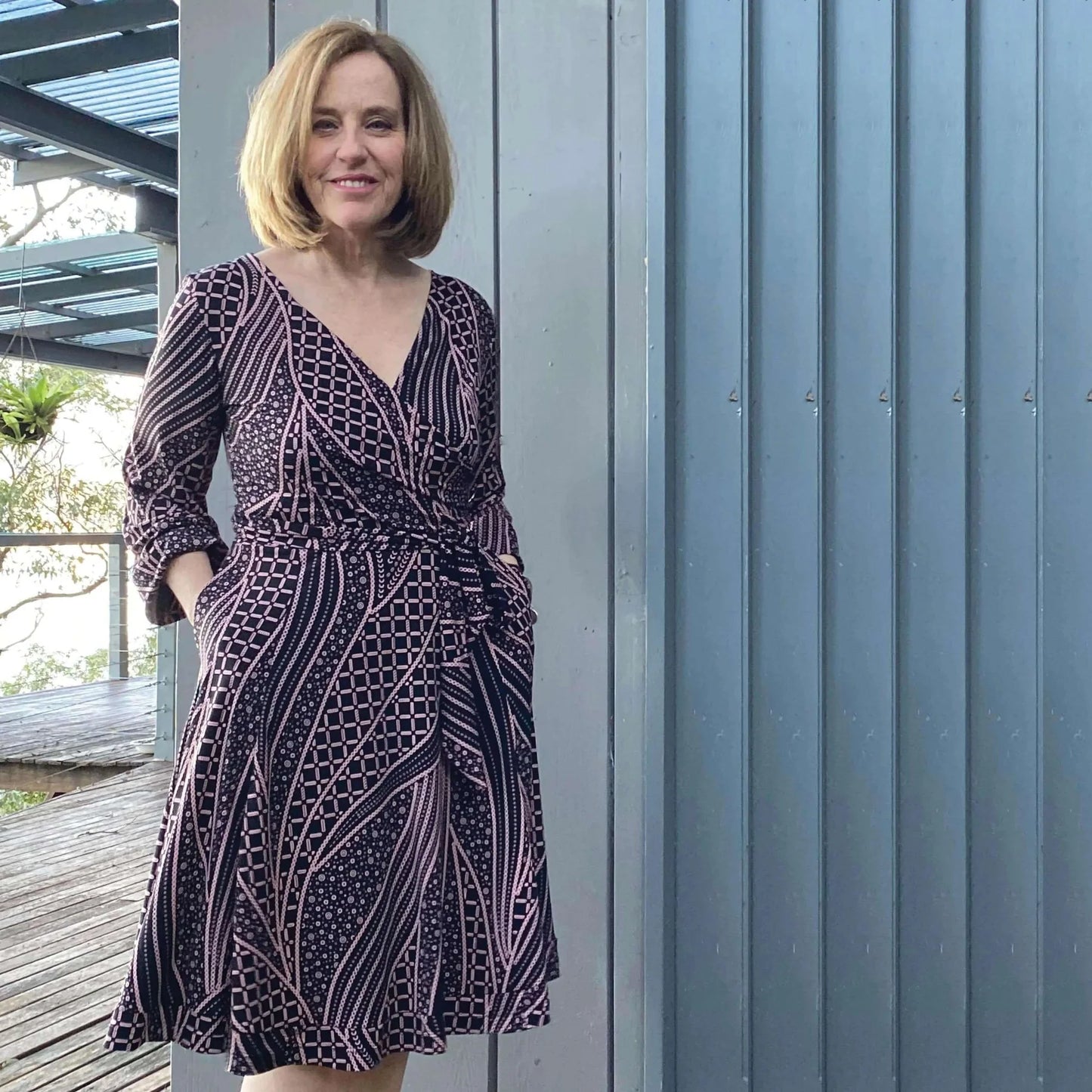 Wardrobe By Me-Wanda Wrap Dress Pattern-sewing pattern-gather here online