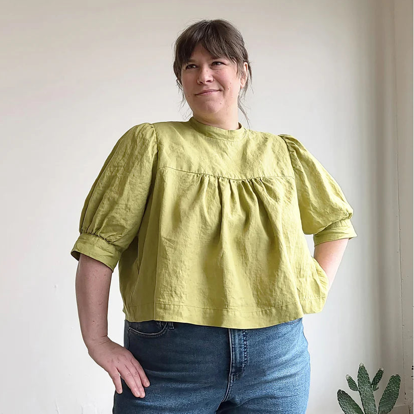 Sew House Seven-Regalia Blouse Pattern-sewing pattern-16-34 (Curvy)-gather here online