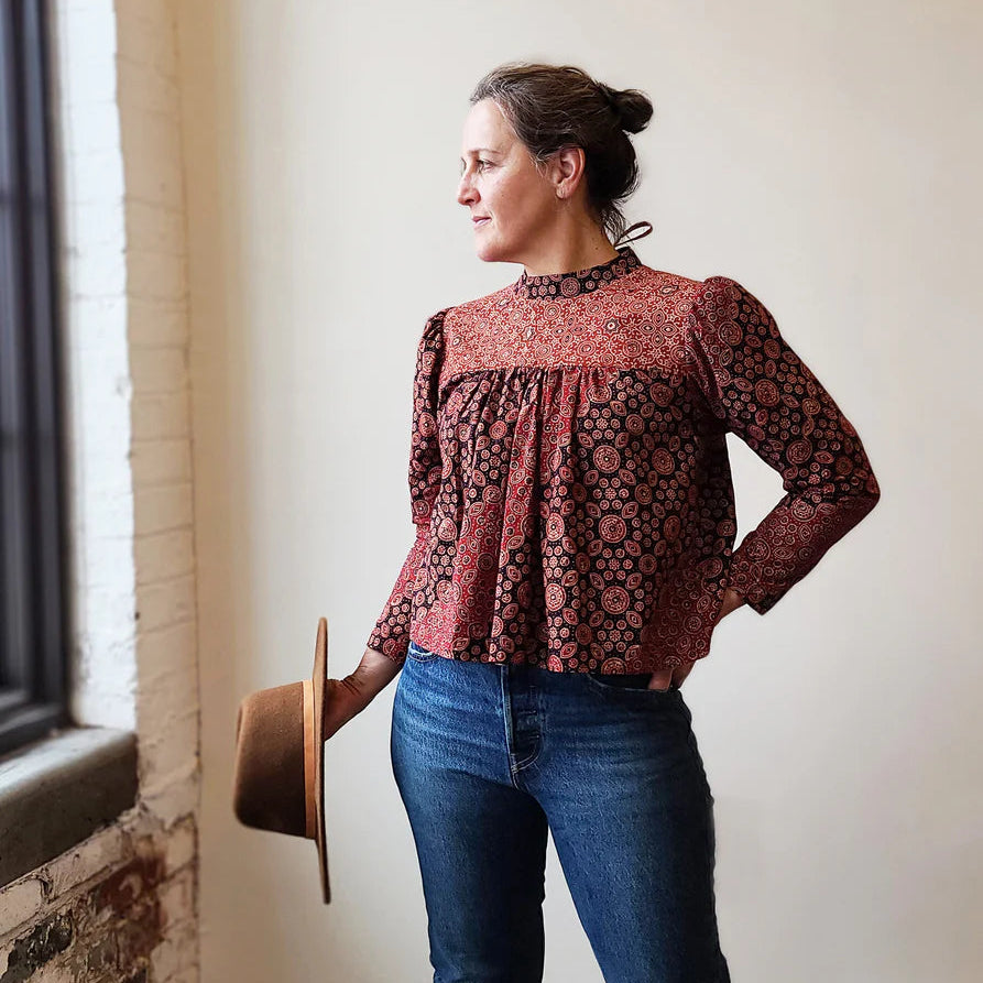 Sew House Seven-Regalia Blouse Pattern-sewing pattern-gather here online