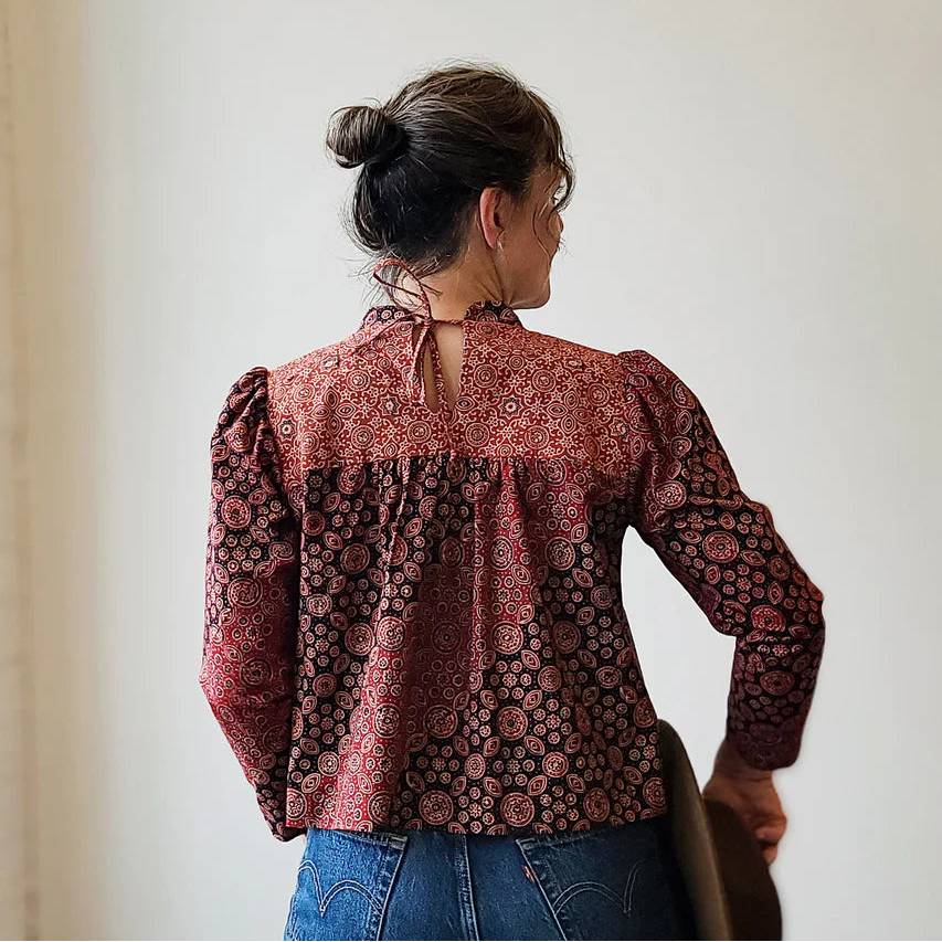 Sew House Seven-Regalia Blouse Pattern-sewing pattern-gather here online