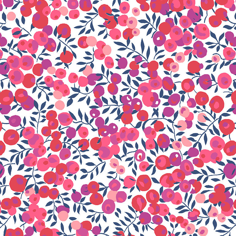 Liberty of London-Tana Lawn - Wiltshire Dark Pink-fabric-gather here online