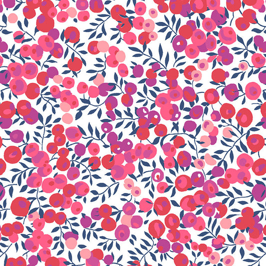 Liberty of London-Tana Lawn - Wiltshire Dark Pink-fabric-gather here online