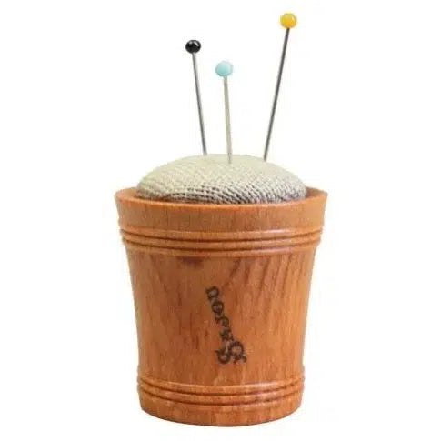 Sajou-Wooden Pincushion - Linen-sewing notion-Natural-gather here online