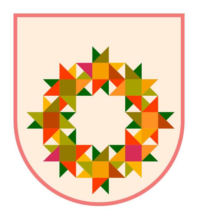 gather here classes-Patchwork Evergreen Wreath - 3 sessions-class-gather here online