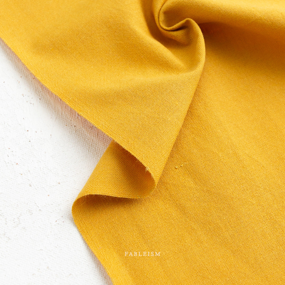 Fableism Supply Co-Watercolor Wovens-fabric-Mustard-gather here online