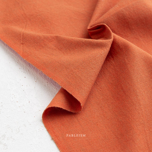 Fableism Supply Co-REMNANT: Watercolor Wovens, Poppy 30% OFF 1.33 yds-fabric remnant-gather here online