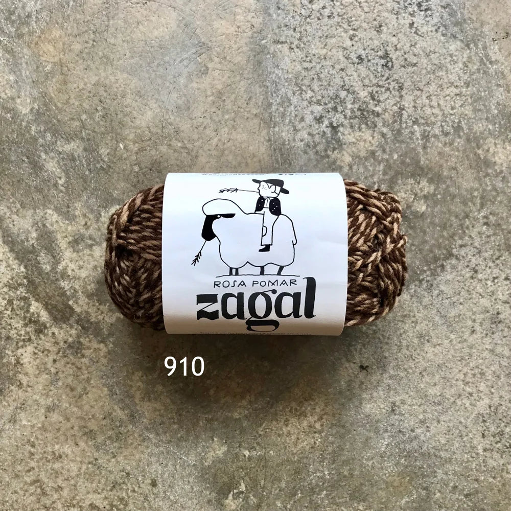 Retrosaria Rosa Pomar-Zagal-yarn-910 Natural Brown Twist-gather here online