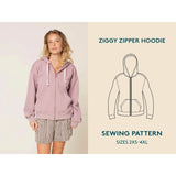 Wardrobe By Me-Unisex Ziggy Zipper Hoodie Pattern-sewing pattern-gather here online