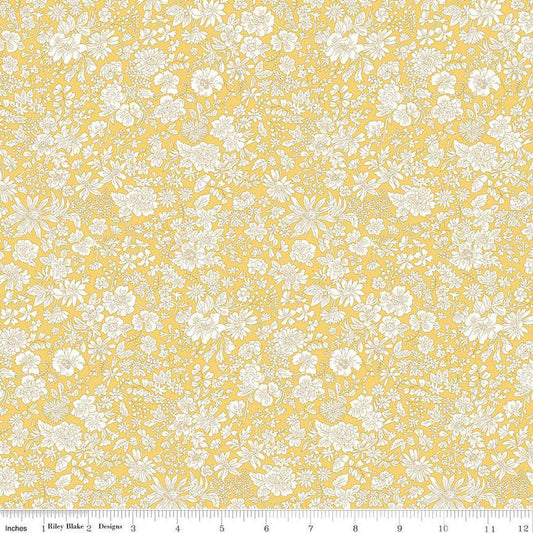 Liberty Fabrics-Emily Belle Sunshine Yellow-fabric-gather here online