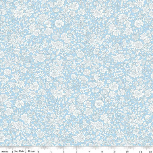 Liberty Fabrics-Emily Belle Blue Sky-fabric-gather here online