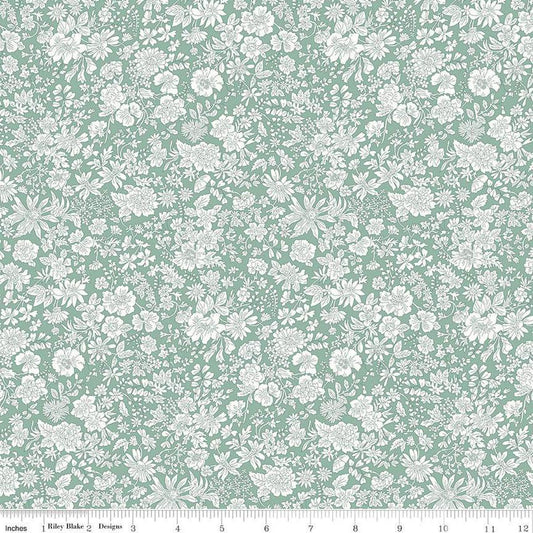 Liberty Fabrics-Emily Belle Olive Leaf-fabric-gather here online