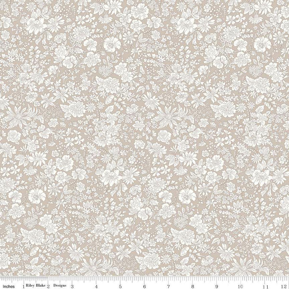 Liberty Fabrics-Emily Belle Oatmeal-fabric-gather here online