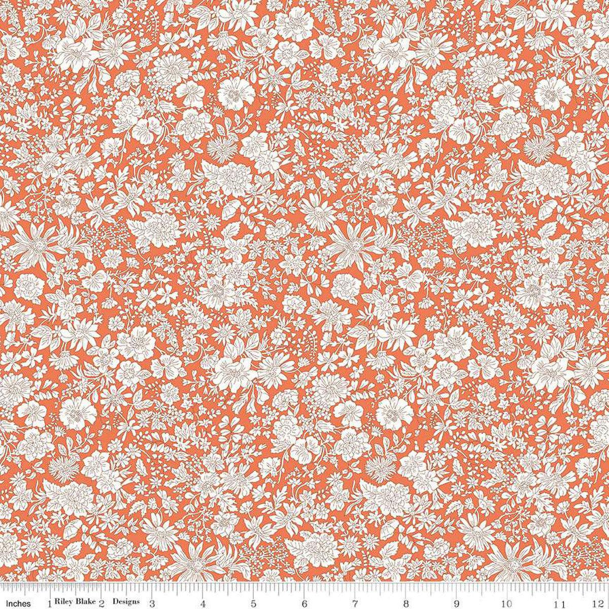 Liberty Fabrics-Emily Belle Tangerine-fabric-gather here online