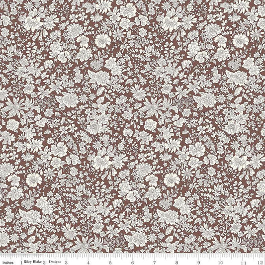 Liberty Fabrics-Emily Belle Chocolate-fabric-gather here online