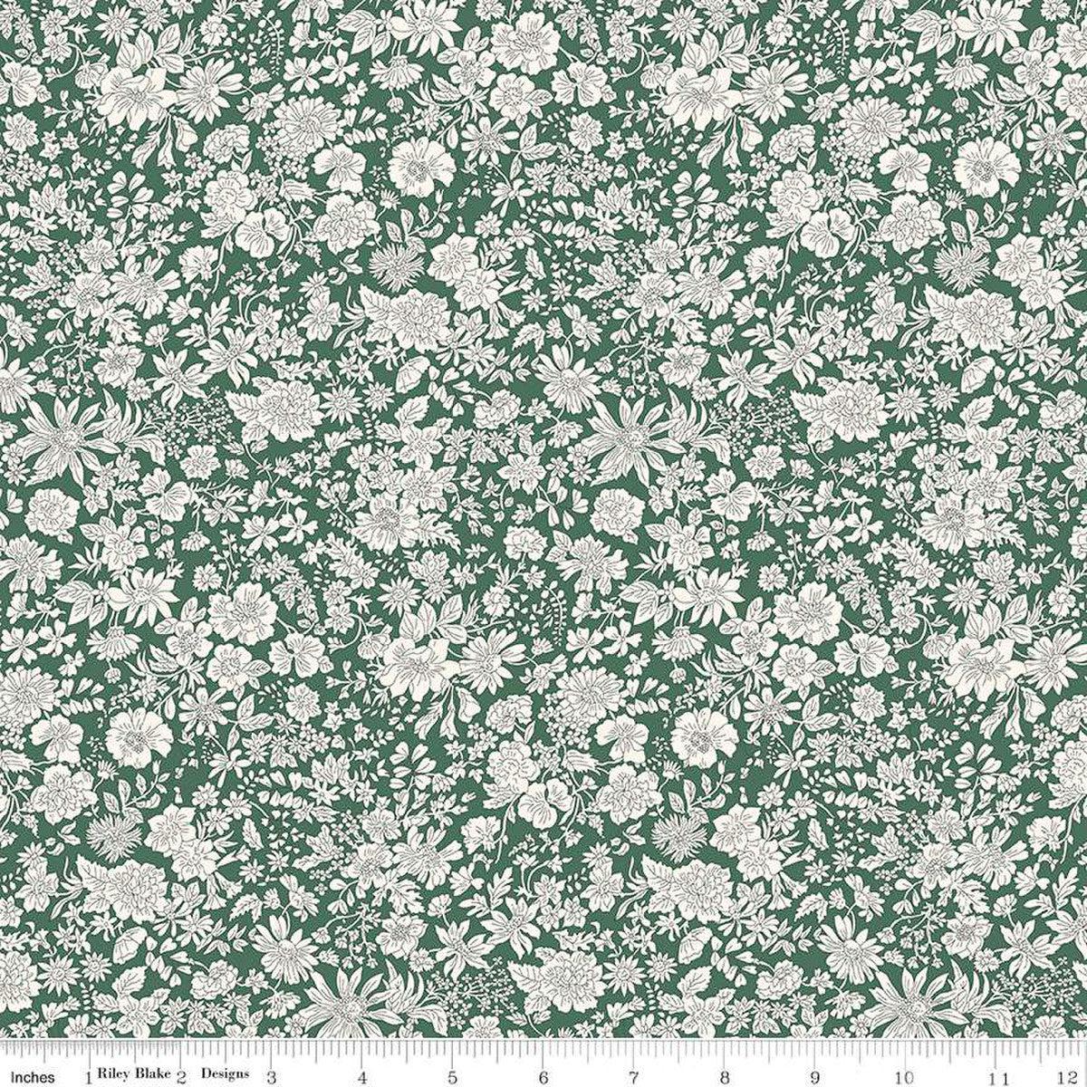 Liberty Fabrics-Emily Belle Evergreen-fabric-gather here online