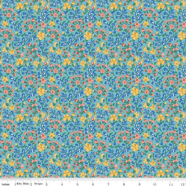 Liberty Fabrics-Curiosity Brights Campion Meadow A-fabric-gather here online