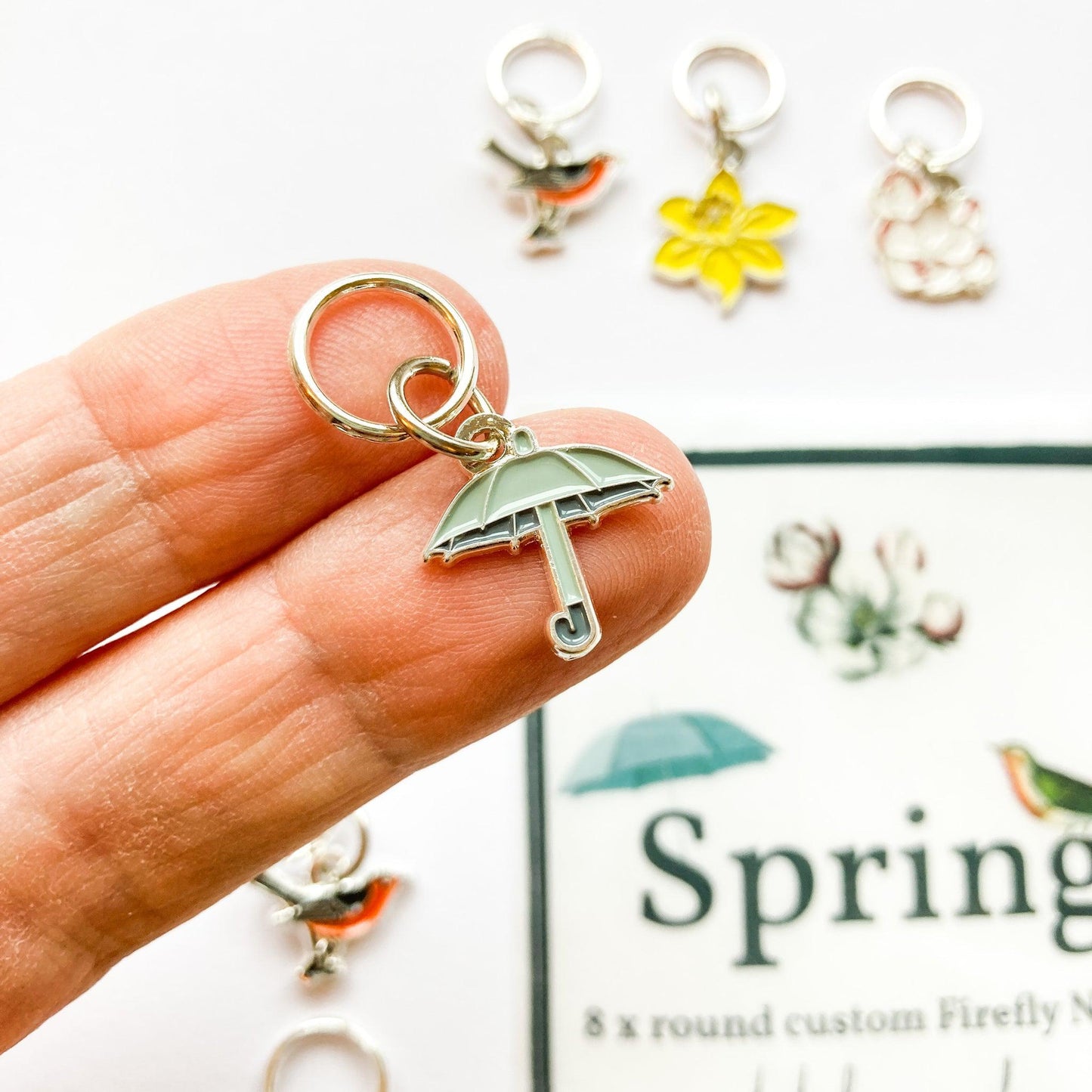 Firefly Notes-Spring Stitch Marker Pack-knitting notion-gather here online