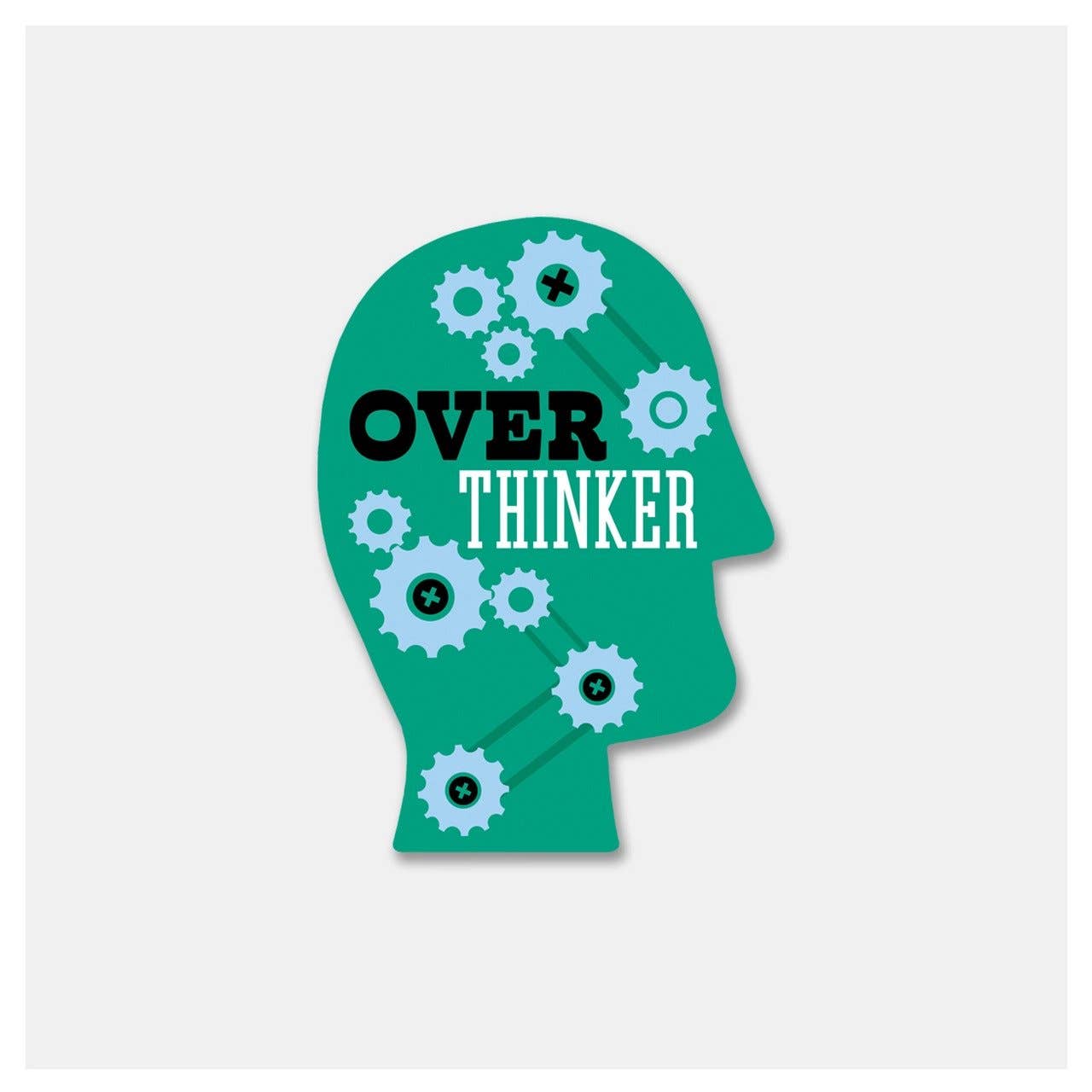 Rock Scissor Paper-Overthinker - Sticker-accessory-gather here online