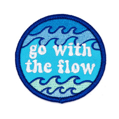 These Are Things-Go With The Flow Iron-On Patch-accessory-gather here online