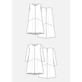 Grainline Studio-Farrow Dress Pattern-sewing pattern-gather here online
