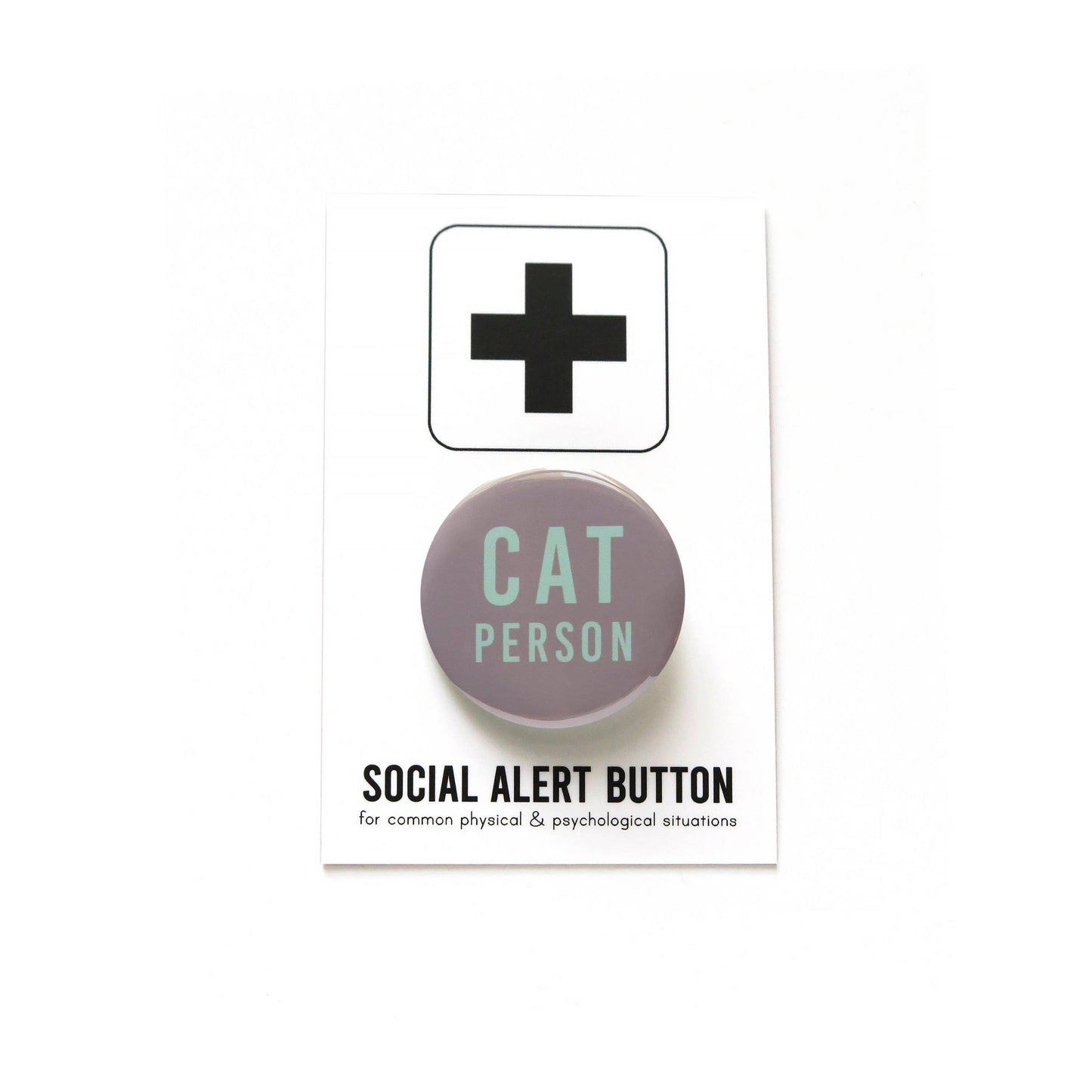 Word For Word Factory-Cat Person Pinback Button-accessory-gather here online