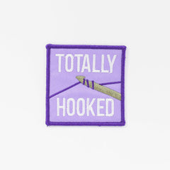 City of Industry-Crochet 'Totally Hooked' Embroidered Patch-accessory-gather here online