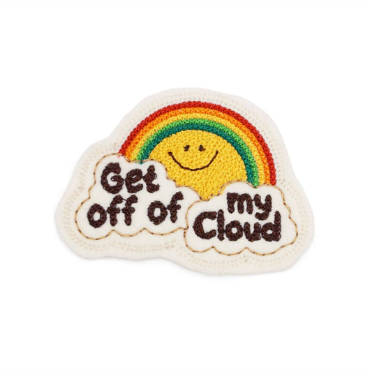 Lucky Horse Press-Get Off Of My Cloud Chain Stitched Patch-accessory-gather here online