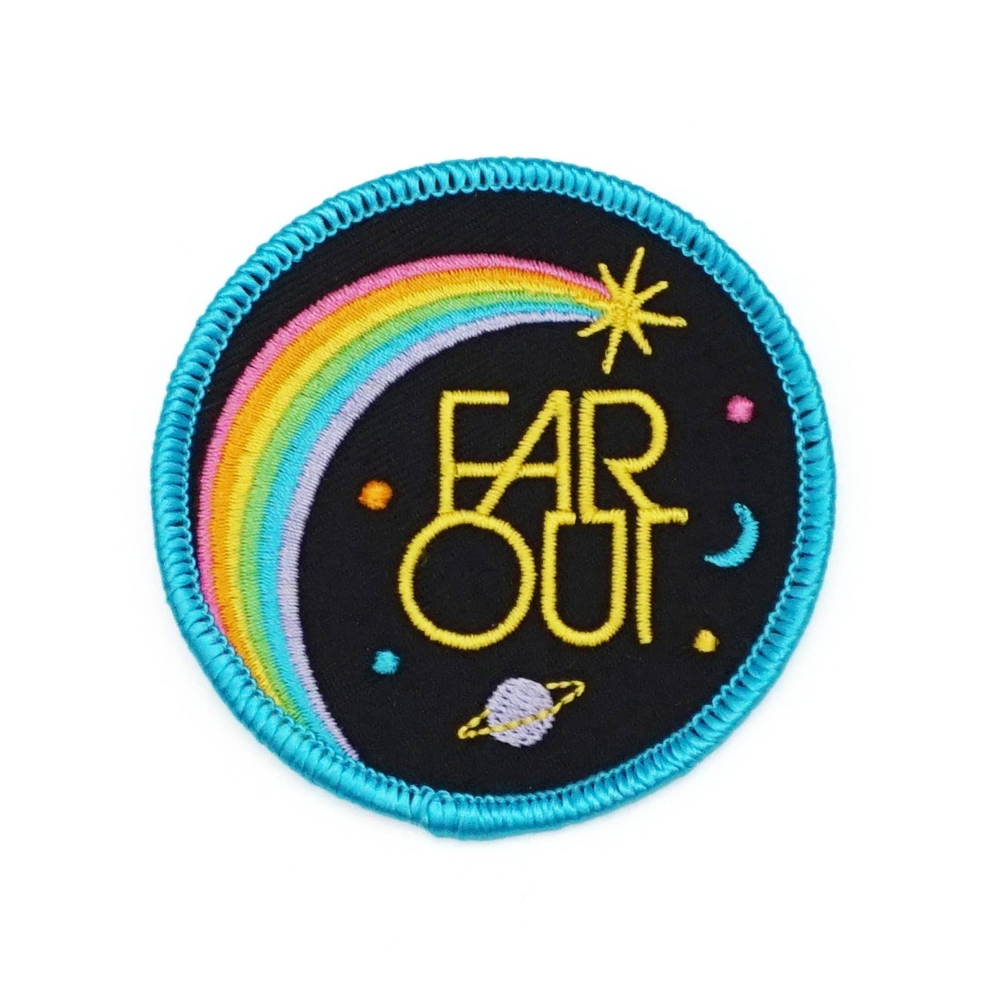 Lucky Horse Press-Far Out Embroidered Patch-accessory-gather here online