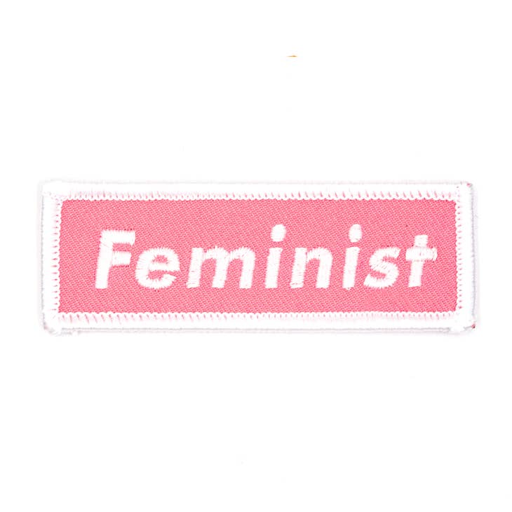 These Are Things-Feminist Iron-On Patch Pink-accessory-gather here online