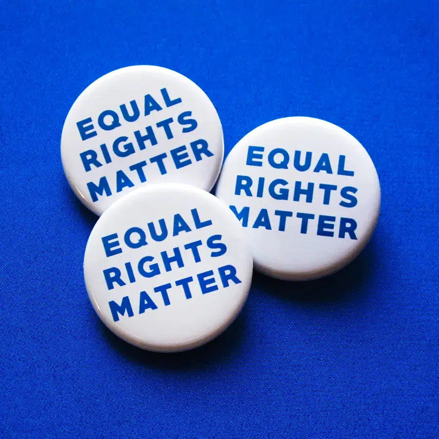 Word For Word-Equal Rights Matter Pinback Button-accessory-gather here online