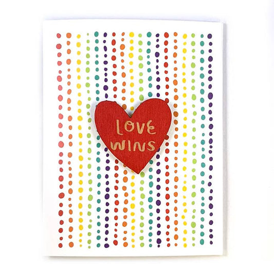 SnowMade-Love Wins Card + Magnet-greeting card-gather here online