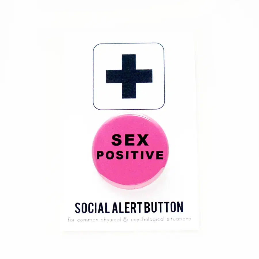 Word For Word-Sex Positive Pinback Button-accessory-gather here online