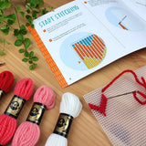Oh Sew Bootiful-Bargello Embroidery Hearts Wall Hanging Kit-embroidery kit-gather here online
