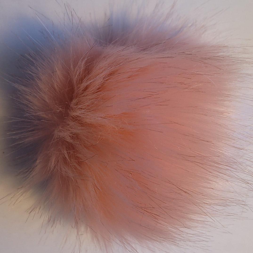 McPorter Farm-Faux Wombat Fur Pompom - Dusty Pink-pompoms-gather here online