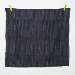 Kokka-Dark Grey Layered Blocks Grace, on Cotton Double Gauze-fabric-gather here online