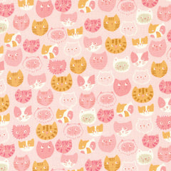Moda-Here Kitty Kitty Pink-fabric-gather here online