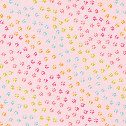 Moda-Paws and More Paws Pink-fabric-gather here online