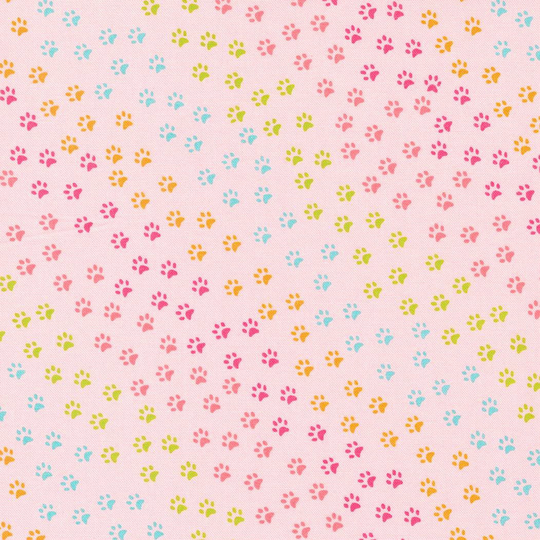 Moda-Paws and More Paws Pink-fabric-gather here online