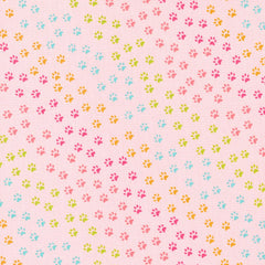 Moda-Paws and More Paws Pink-fabric-gather here online