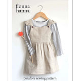 Fionna Hanna-Pinafore Ruffle Dress Sewing Pattern-sewing pattern - kids-gather here online